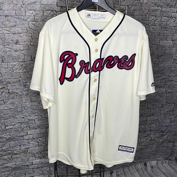 Majestic Other - 🔥🔥🔥 Men's Atlanta Braves Blank Replica Cool Base Jersey Size: XL🔥🔥🔥